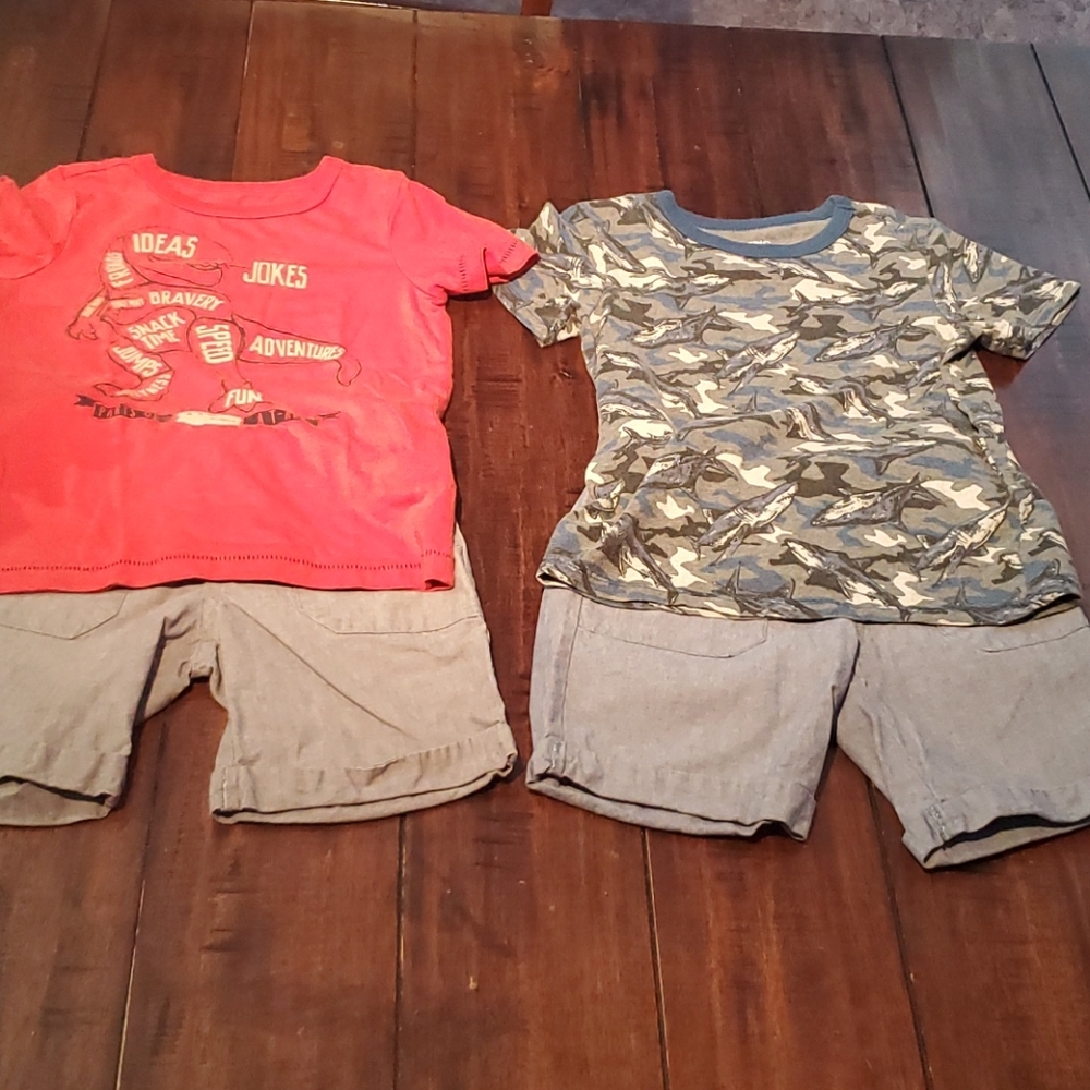 Boys shorts and t-shirts